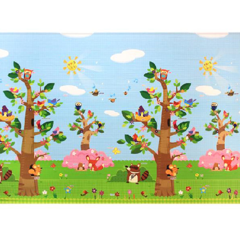 Thảm chơi silicon Baby Care Birds in the Trees cho bé – Hàn Quốc