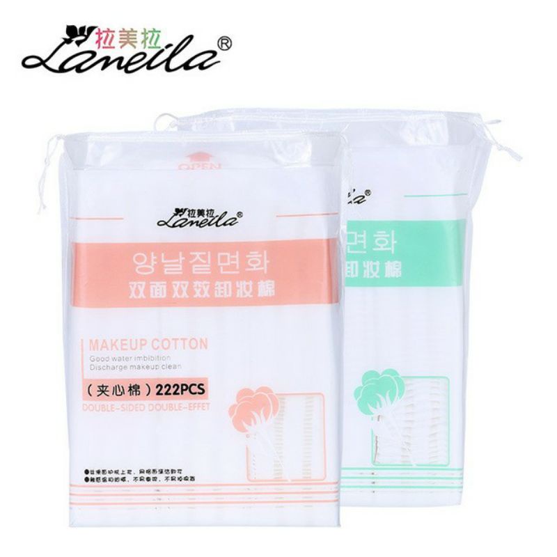 Bông tẩy trang Lameila túi 222 Miếng siêu mềm mẫu mới | BigBuy360 - bigbuy360.vn