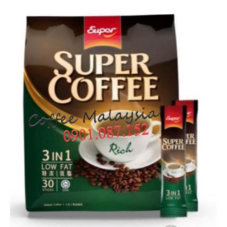 Cà phê sữa Super malaysia 3in1 Low Fat Extra - Vị Đậm Đà