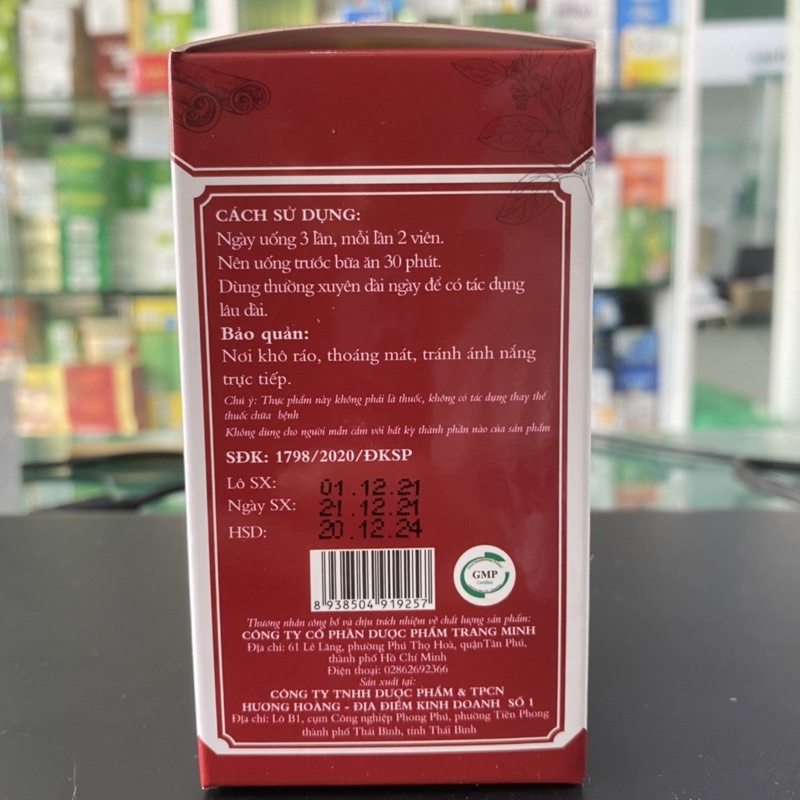AN ĐƯỜNG HUYẾT TM - Hỗ trợ hạ đường huyết, giảm mỡ máu, giảm nguy cơ mắc bệnh tim mạch do tiểu đường (60 VIÊN)