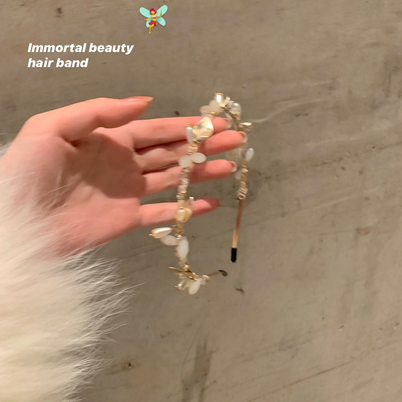 Băng đô đính ngọc trai phong cách Hàn Quốc thời trang thanh lịch cho nữ