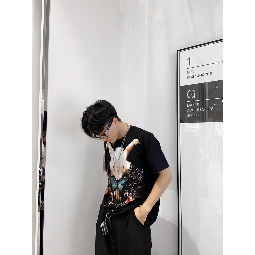 [RẺ VÔ ĐỊCH] Áo thun unisex Đầu Sừng basic form rộng tay lỡ dành cho nam nữ