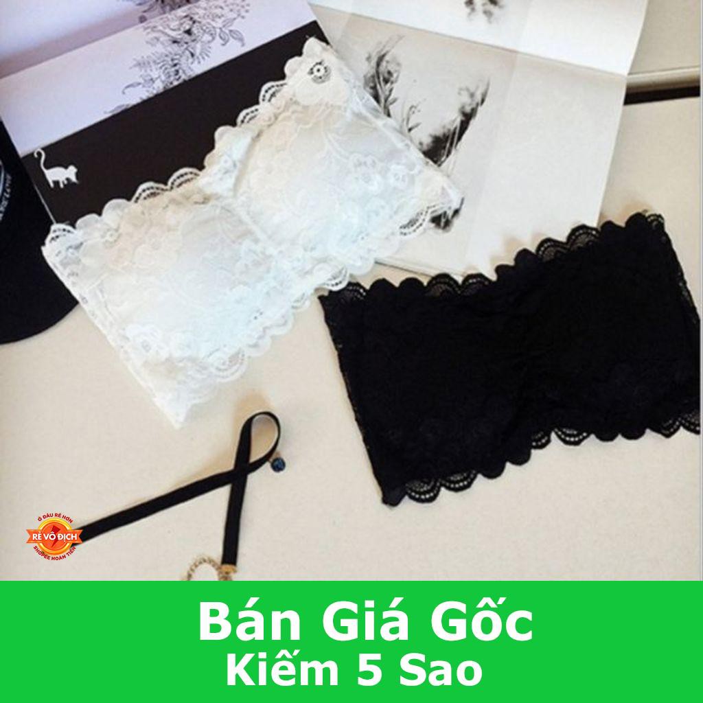 Áo bra ren không dây hoa đào Loại Xịn