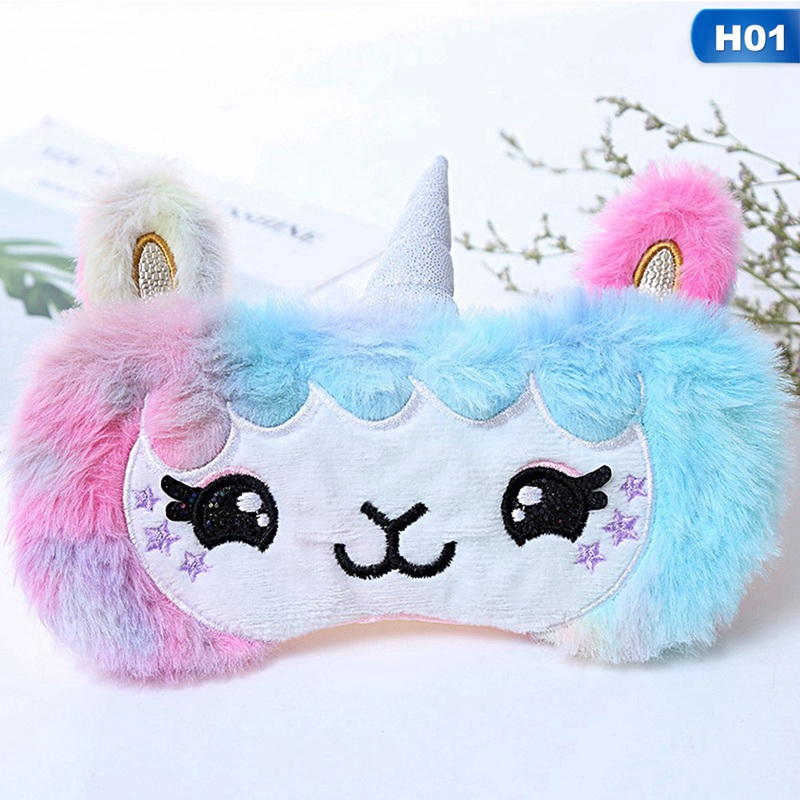 (Hàng Mới Về) Mặt Nạ Che Mắt Khi Ngủ Thiết Kế Kiểu Kỳ Lân Dễ Thương | BigBuy360 - bigbuy360.vn