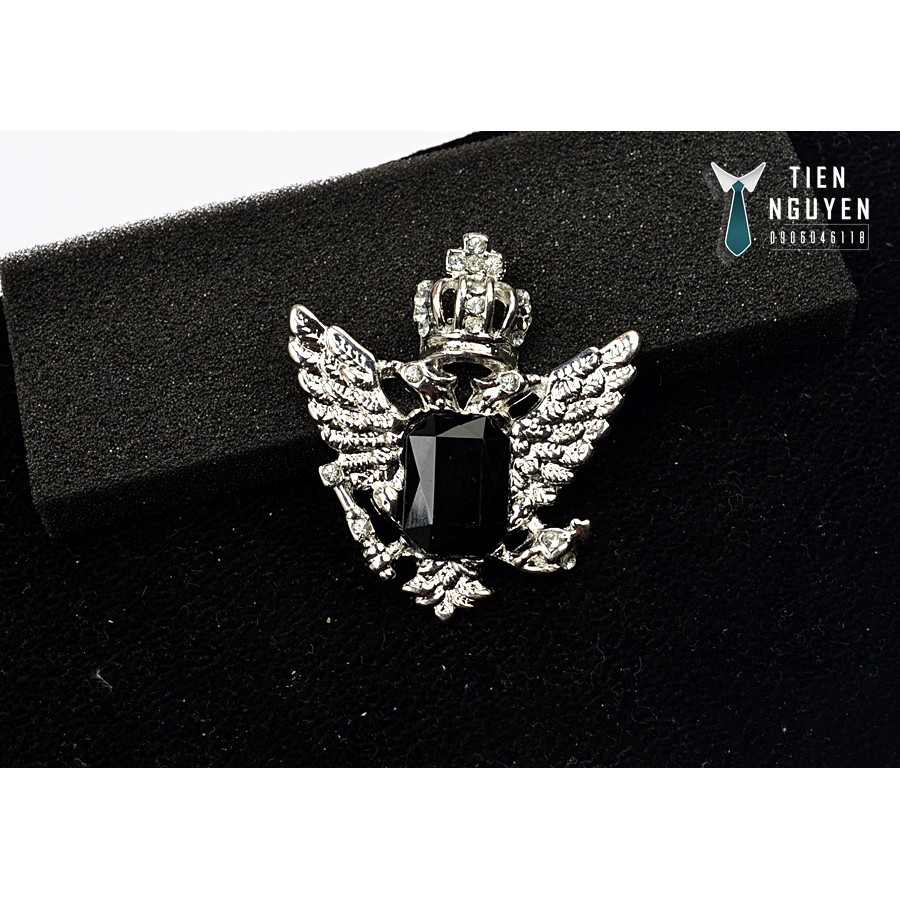 [XẢ KHO 3 NGÀY] Ghim cài áo - Phụ kiện vest Lapel pin, ghim đại bàng đính đá - tặng kèm hộp Full box - Tiennguyen