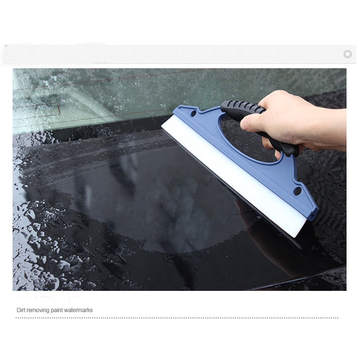 Cây gạt nước lau kính, rửa xe ô tô bằng cao su dẻo silicone tay cầm ngắn gạt siêu sạch- Better_car