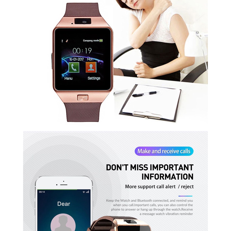 Đồng Hồ Thông Minh Đa Chức Năng Kết Nối bluetooth Cho Điện Thoại Ios android