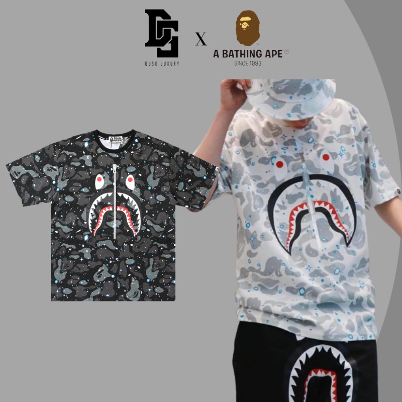 Áo thun Bape Galaxy, Áo tee Bape Space Camo T-Shirt SS2022, Chất liệu Cotton, phát quang trong tối DuSo