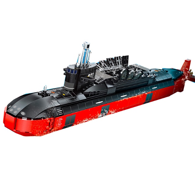 Set 996 Mô Hình Tàu Ngầm Chiến Đấu MOC WW2 The Type 094 09-Iv Jin-Class Mới