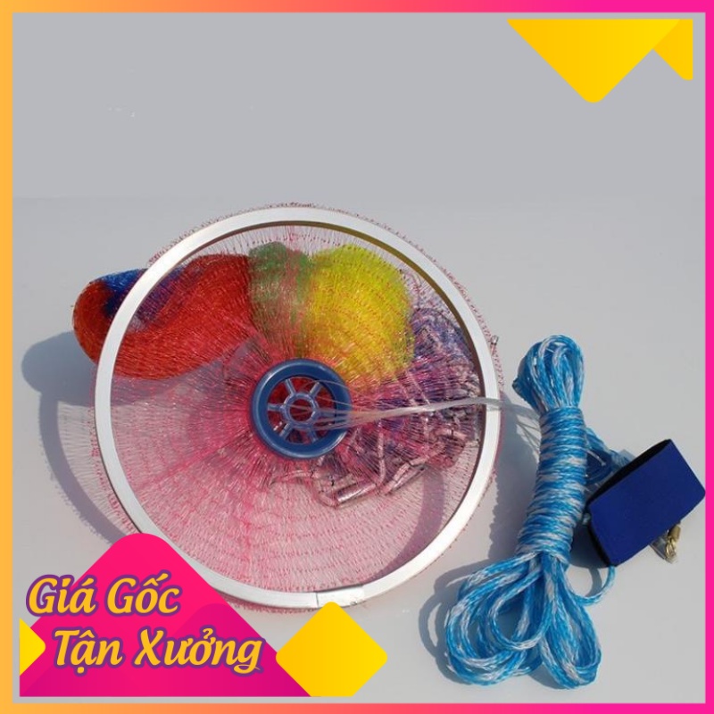 Chài cước rút, Cỡ |1,2m Bung 2,4m|1,5m Bung 3m|1,8m Bung 3,6m|2,1m Bung 4,2m|2,4m Bung 4,8m|2,7m Bung 5.4m|3m Bung 6m|