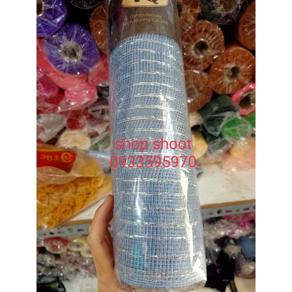 Lưới thô kim tuyến dùng bó hoa