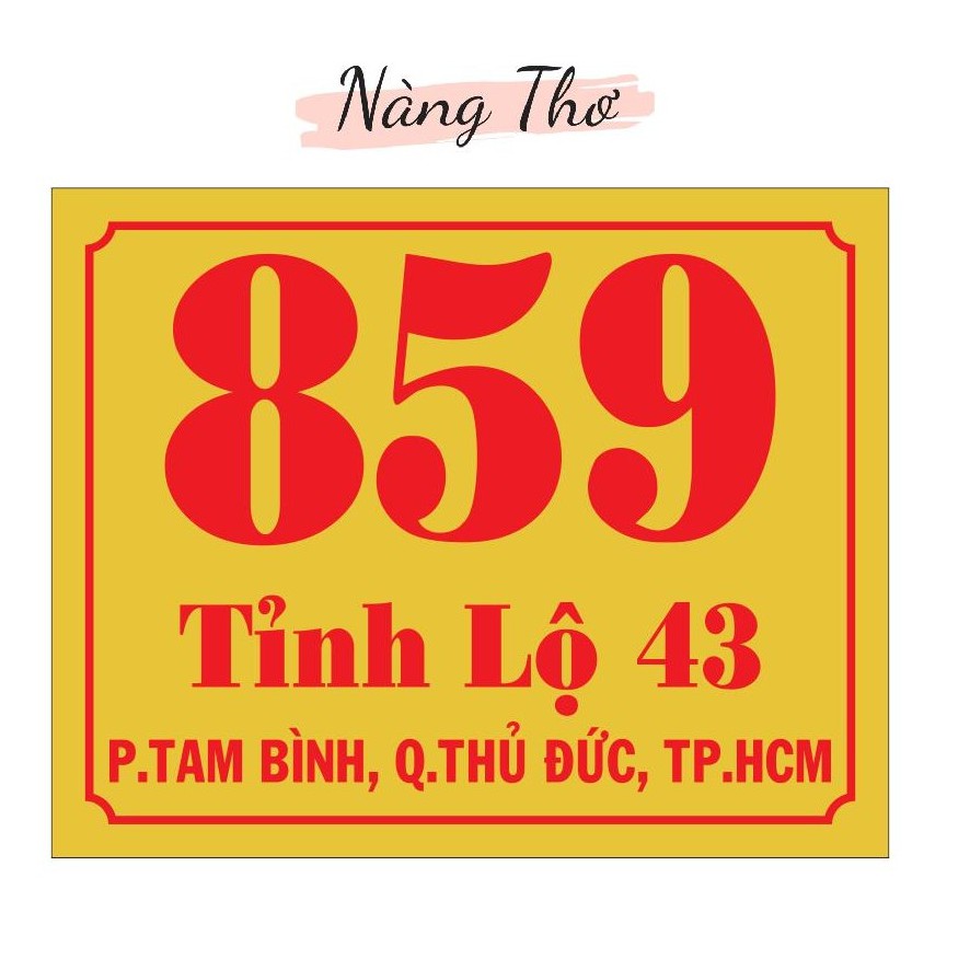 BIỂN SỐ NHÀ MICA 2MM (2li)_NÀNG THƠ