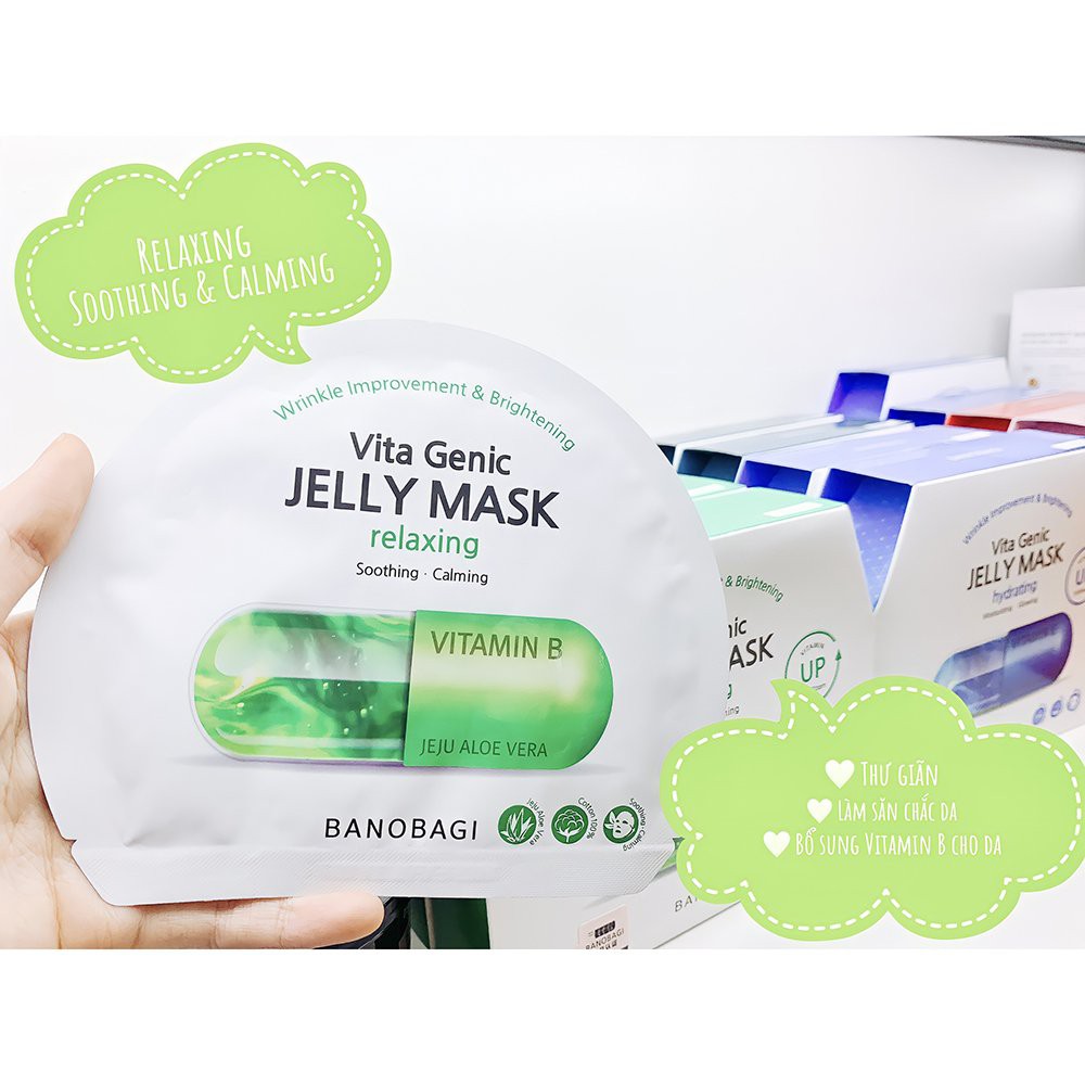 Mặt Nạ Giấy Banobagi Bổ Sung Vitamin Vita Genic Jelly Mask Hàn Quốc - NEDEVI Chính Hãng
