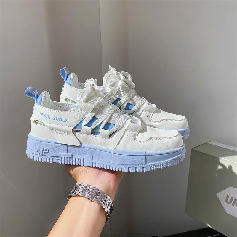 Giày nữ,giày thể thao sneaker có đế pha màu kiểu dáng Đơn giản