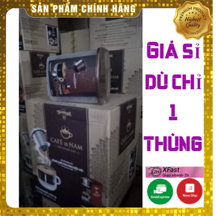 Cafe viên nén cafe de nam vinacafe [Giá Sỉ 1thùng Túi/480 viên]