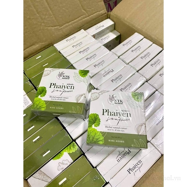 Sáp rửa mặt khắc phục mụn trắng da NTK Natural Phaiyen Thái lan