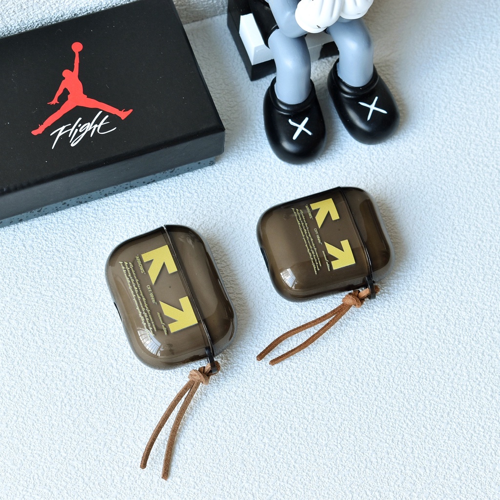 Vỏ Bảo Vệ Hộp Sạc Tai Nghe compatible AirPods 2/ Pro/ compatible AirPods 2/ Pro Off2021 3Gen Thời Trang