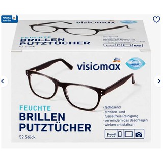 Giấy lau kính VISIOMAX chống bụi bẩn hiệu quả, hộp 52 gói