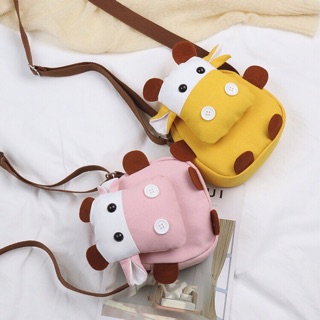 Túi đeo chéo hình con bò cute