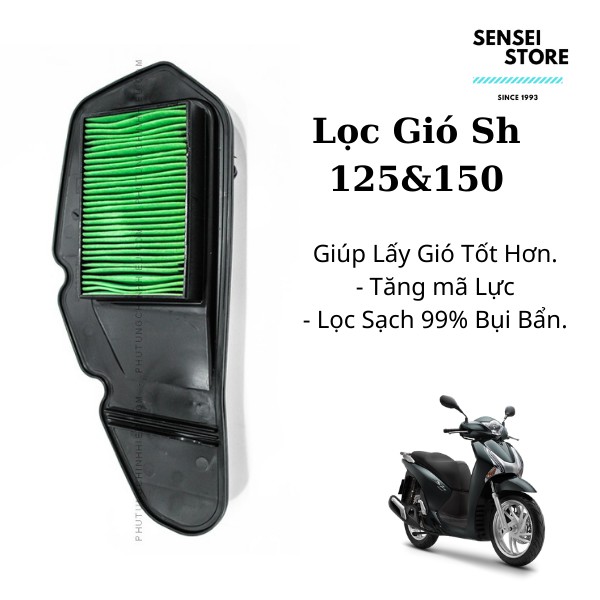 Lọc Gió HDa SH 125/150 2017-2018-2019 Hàng Loại 1 Sensei-Store