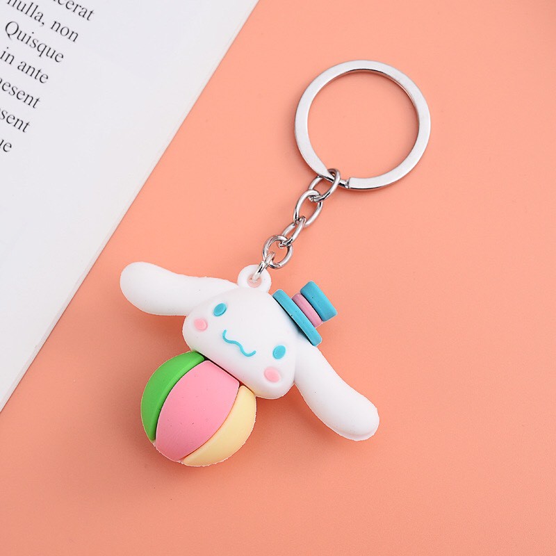 Móc khóa nhựa dẻo nhân vật Cinnamoroll Mua Tất (muatatshop)