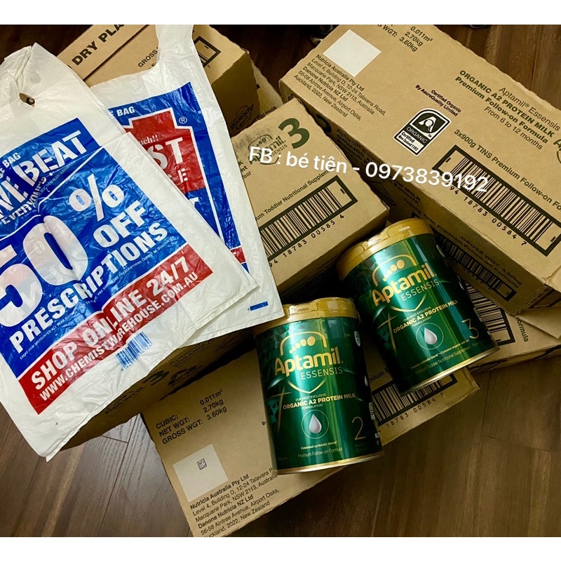 Sữa Aptamil Essensis Organic A2 Úc 900g date 2024/2025 mẫu mới!