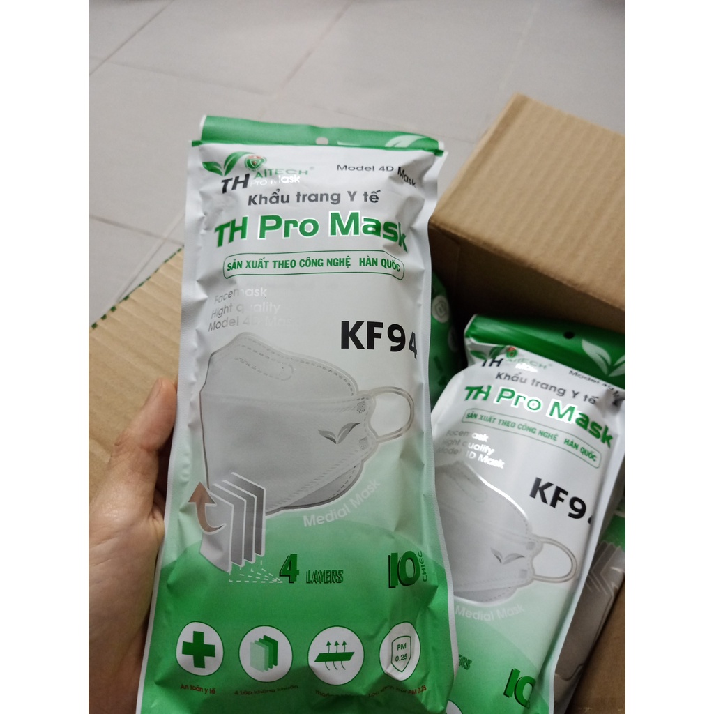 Khẩu trang TH Pro Mask KF94 4D - 4 Lớp