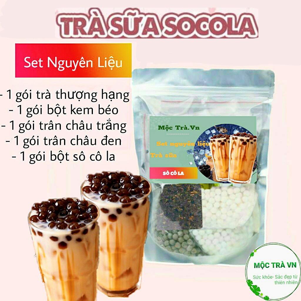 Trà sữa Phúc Long, trà sữa Thái Xanh, nguyên liệu tự pha, Thái đỏ