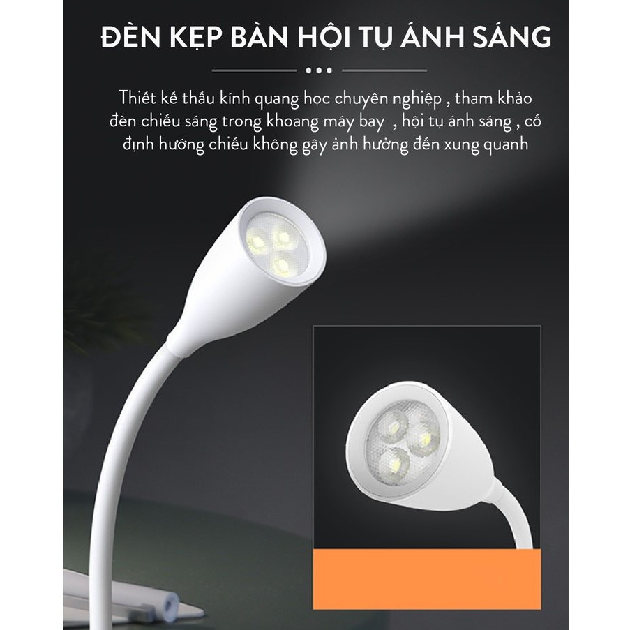 Đèn LED đọc sách kẹp bàn mini Xiaomi Yeelight LED J1 Spot Clip Lamp, 4W, YLTD07YL, SHS Vietnam