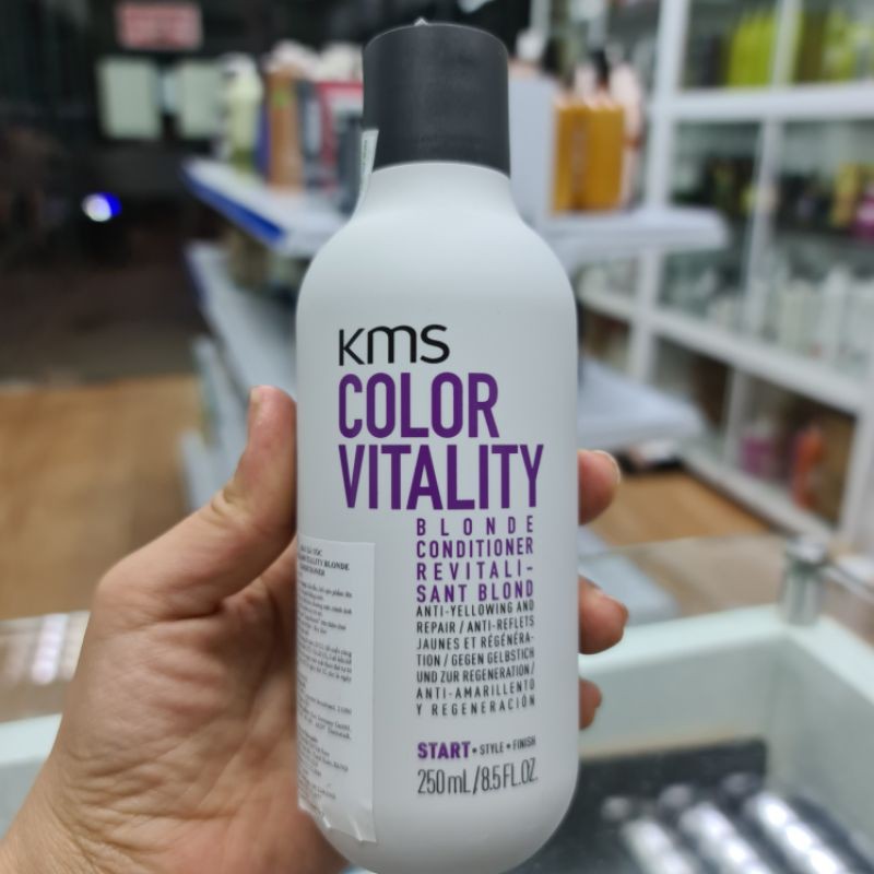 DẦU GỘI XẢ KMS COLOR VITALITY BLONDE GIỮ MÀU DÀNH CHO TÓC NHUỘM SÁNG 300ml - 250ml