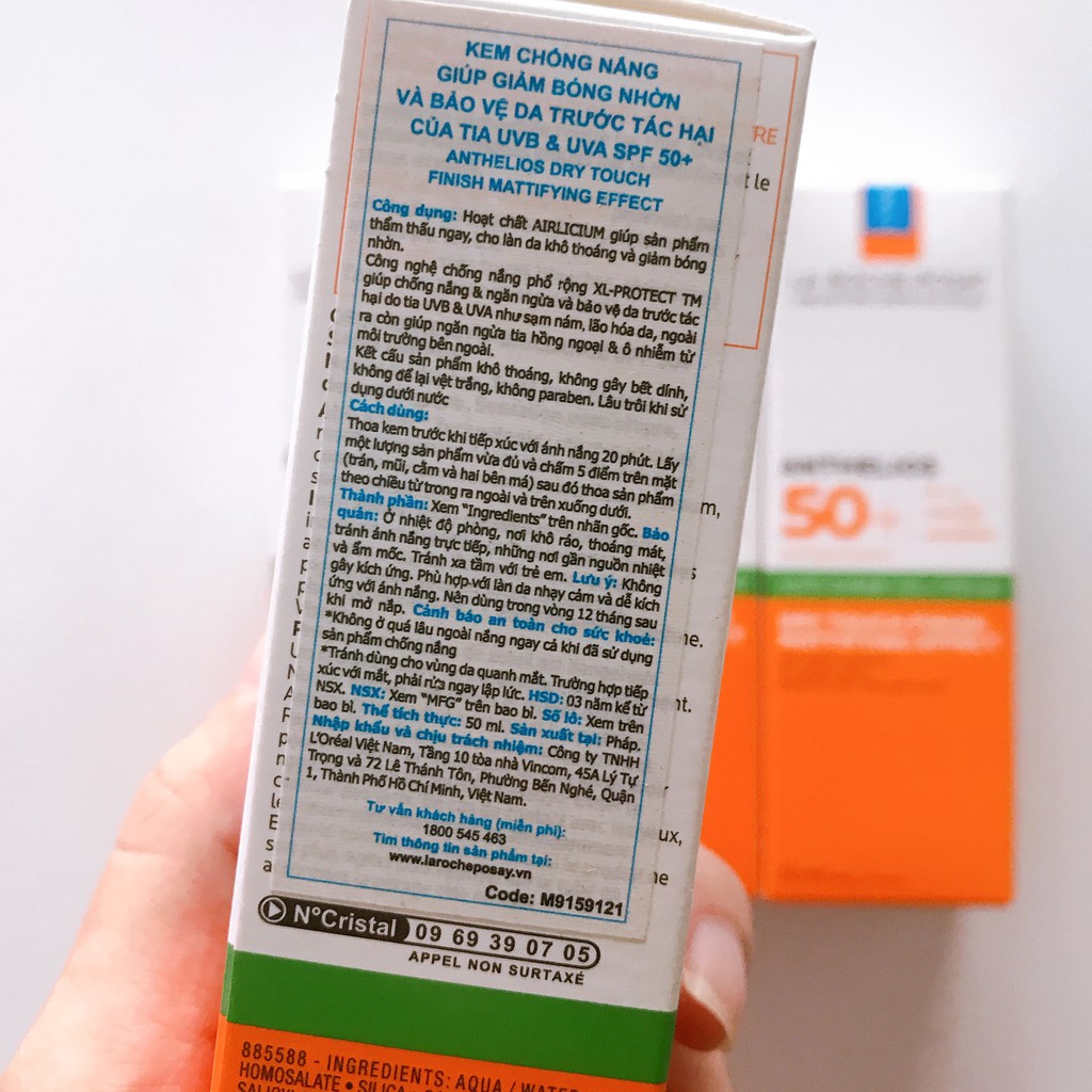 [New] Kem chống nắng SPF 50+ La Roche-Posay Anthelios XL Dry Touch 50ml | BigBuy360 - bigbuy360.vn