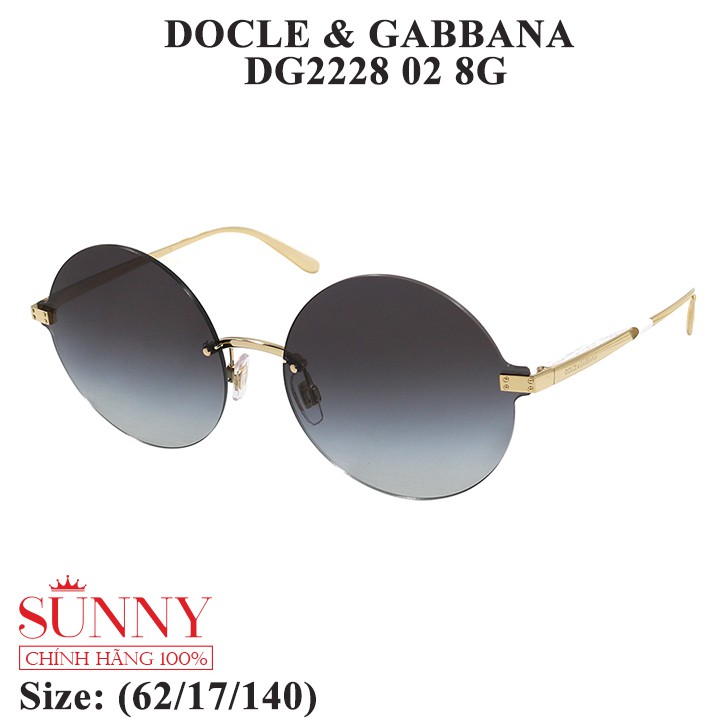 DG2228  - Kính mát Docle &amp; Gabbana chính hãng, bảo hành toàn quốc, sp có kèm tem thẻ chống hàng giả do bộ công an cấp