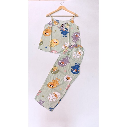 Bộ tole 2 dây quần dài ống rộng 48-68kg