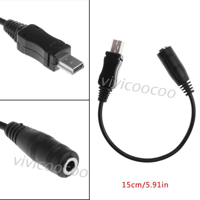 VIVI Mini USB 5 Pin Male To  3.5mm Female Headphone Jack Aux Audio Adapter Cable 15cm