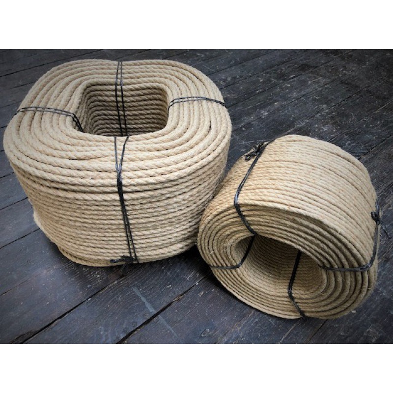 [RẺ NHẤT] Size 14mm - cuộn 20 mét dây thừng trang trí, dây đay, day cói làm đồ handmade, thủ công, xích đu, thừng kéo co