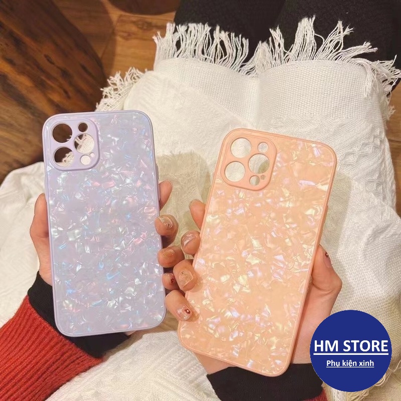 Ốp lưng TRÁNG GƯƠNG họa tiết VÂN ĐÁ dành cho 6/6plus/6s/6splus/7/7plus/8/8plus/x/xr/xs/11/12/13/pro/max/plus/promax