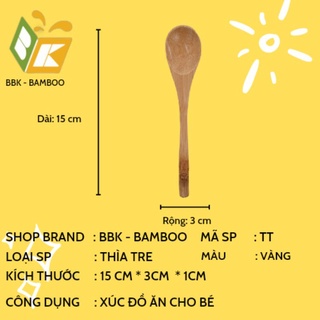 Thìa tre ăn dặm cho bé