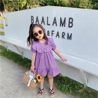 BÁN SỈ VÁY TÍM BÈO CHO BÉ