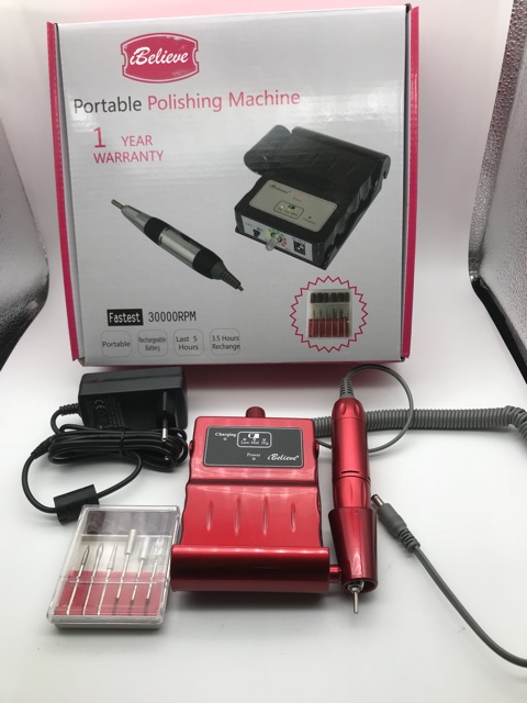 Máy mài nail, máy mài móng tích điện ibeliver