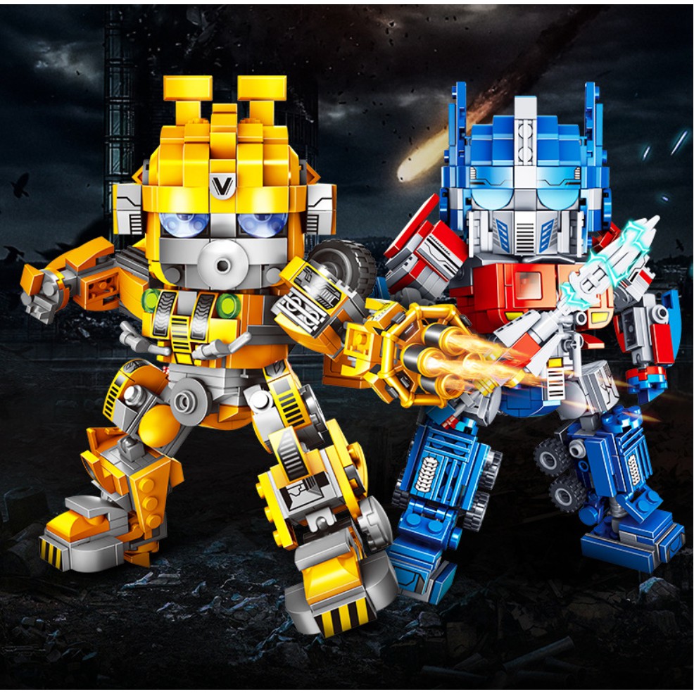 [510 CHI TIẾT-HÀNG CHUẨN] BỘ ĐỒ CHƠI XẾP HÌNH LEGO Transformer BUMBLEBEE - Lego Robot Biến Hình