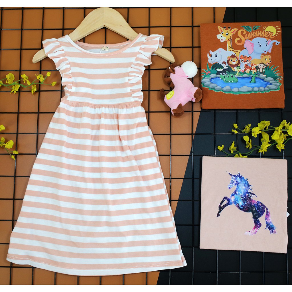 Váy bé gái xuất khẩu cao cấp VNXK 100% Cotton Size 9 - 24kg cực đẹp và mát - Tiệm Nhà Sóc Bơ