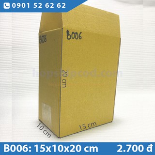 50 Hộp ship cod, hộp đóng hàng B006 kích thước 15x10x20cm