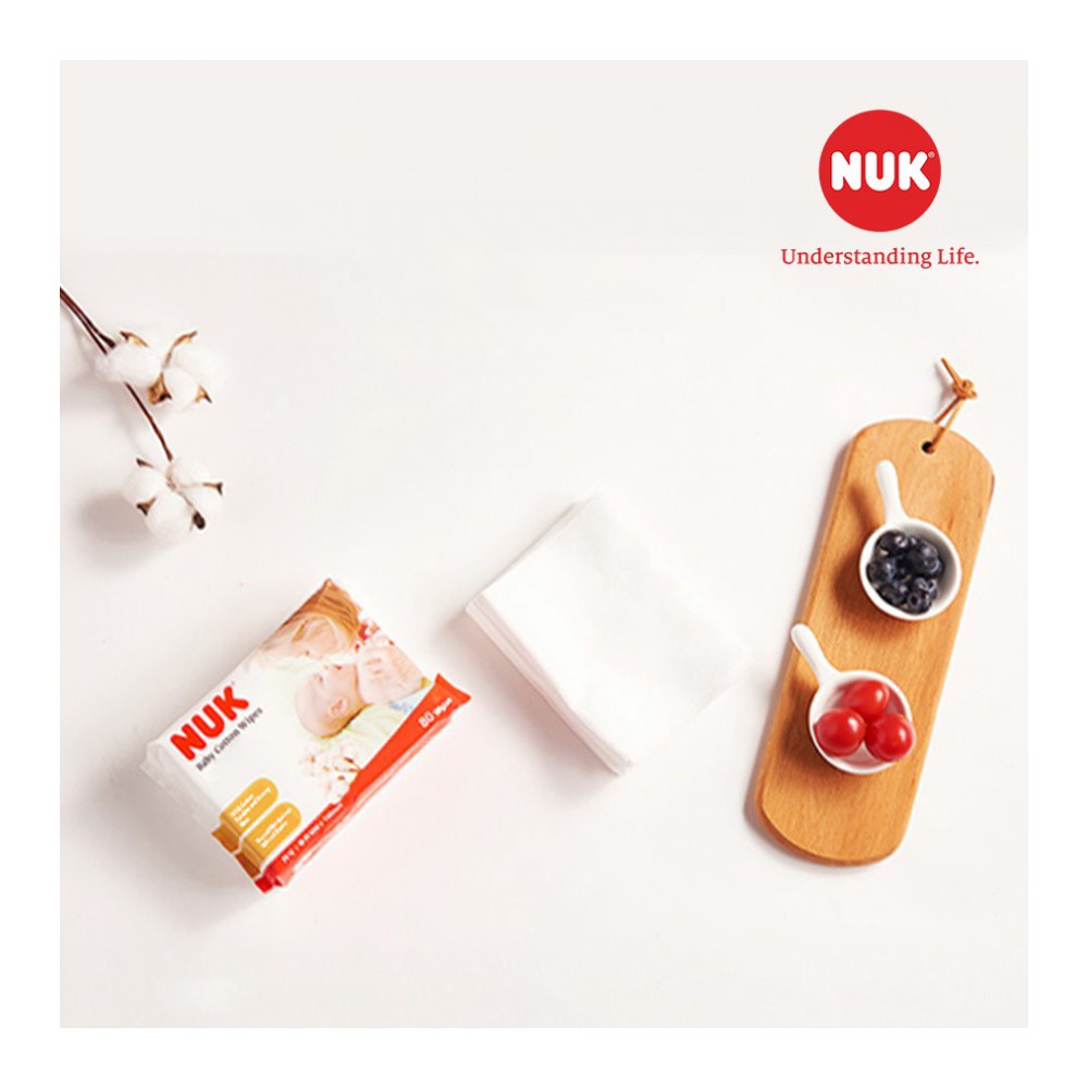 COMBO KHĂN VẢI KHÔ ĐA NĂNG NUK (80C) Chính hãng