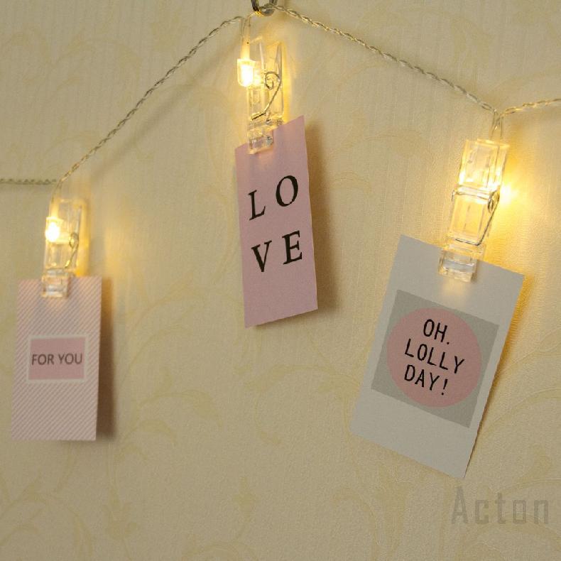 Dây đèn LED kẹp ảnh sáng tạo