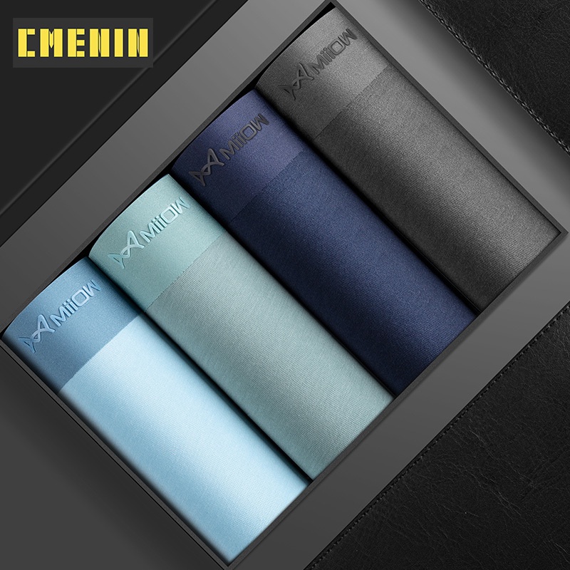 Set 4 quần lót boxer CMENIN M1831 vải cotton quyến rũ cho nam