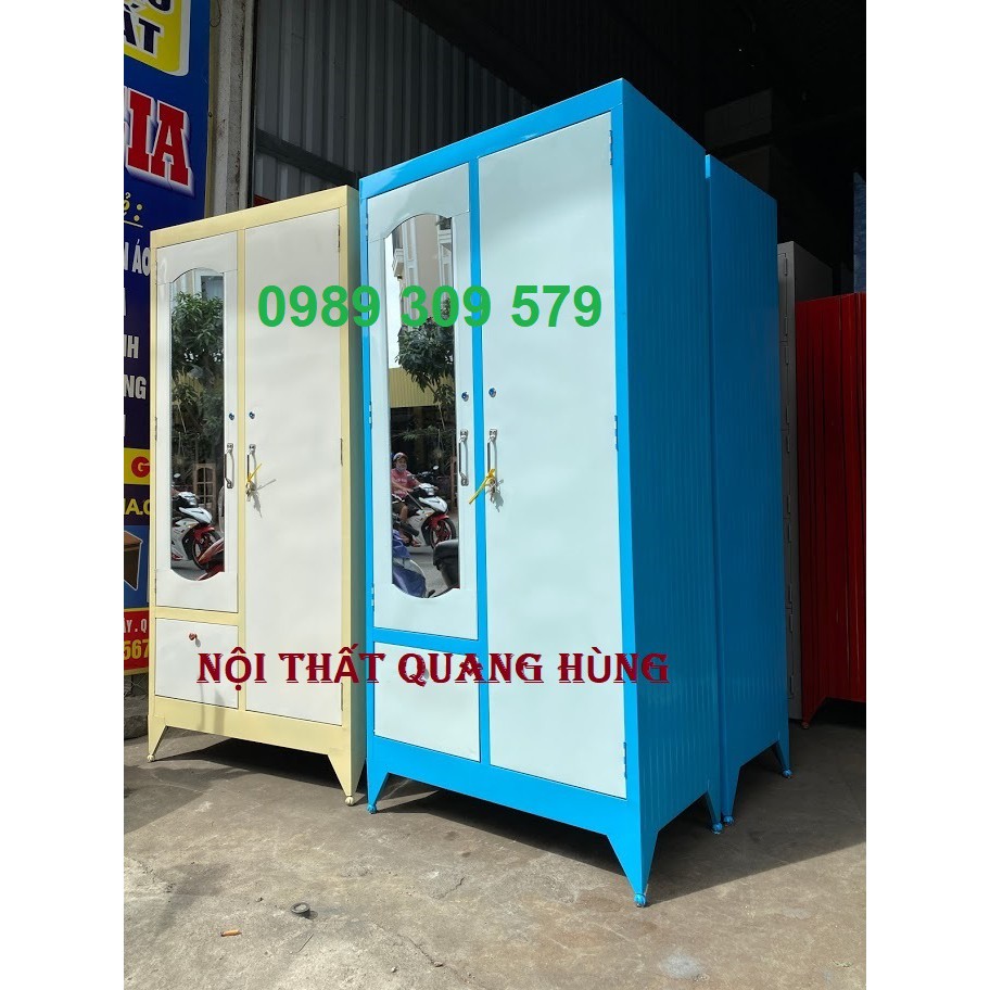 TỦ SẮT ÁO QUẦN 2 CÁNH 1M8 GIÁ RẺ HCM