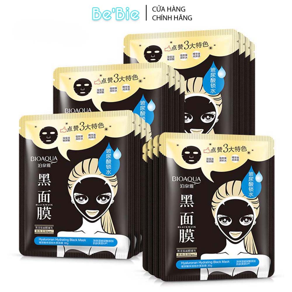 [MP029] Mặt mạ thải độc than tre hoạt tính Bioaqua Black Mask - BeBie Cosmetic