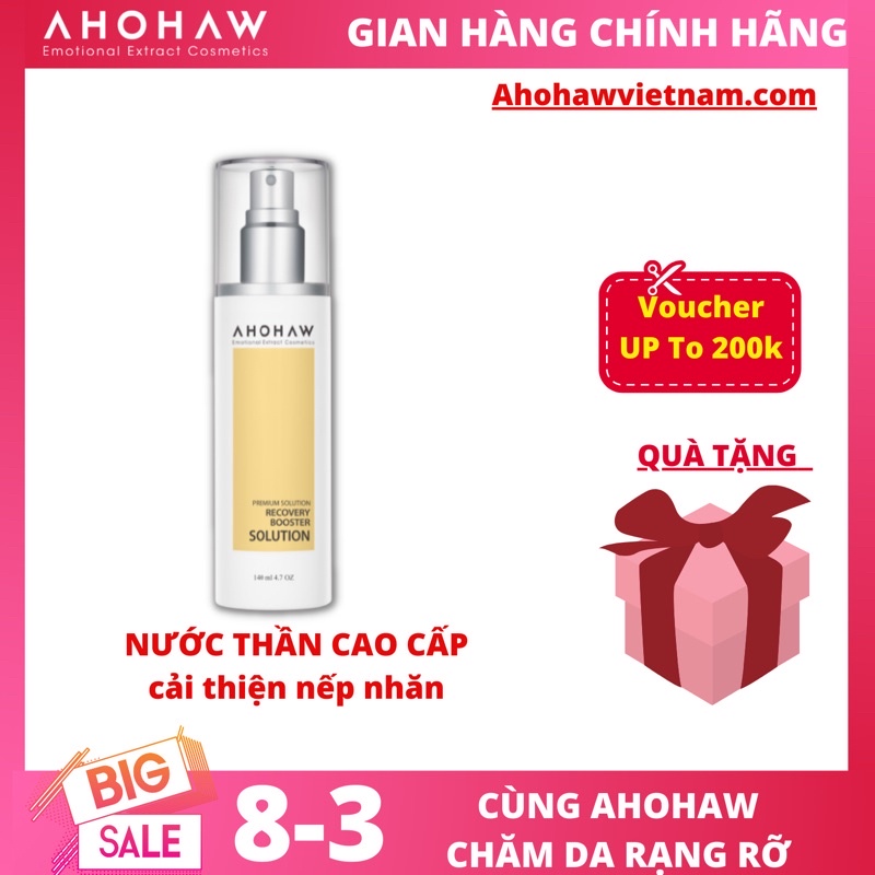 [Chính hãng]Nước thần cân bằng da, cải thiện nếp nhăn cao cấp AHOHAW RECOVERY BOOSTER SOLUTION