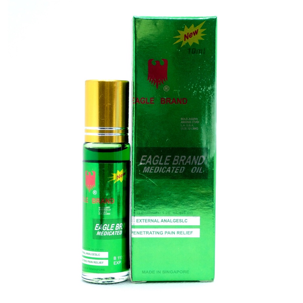 [Tặng Kèm Dầu Lăn] Dầu Gió Xanh 2 Nắp Mỹ Con Ó 24ml, Thơm, Nóng