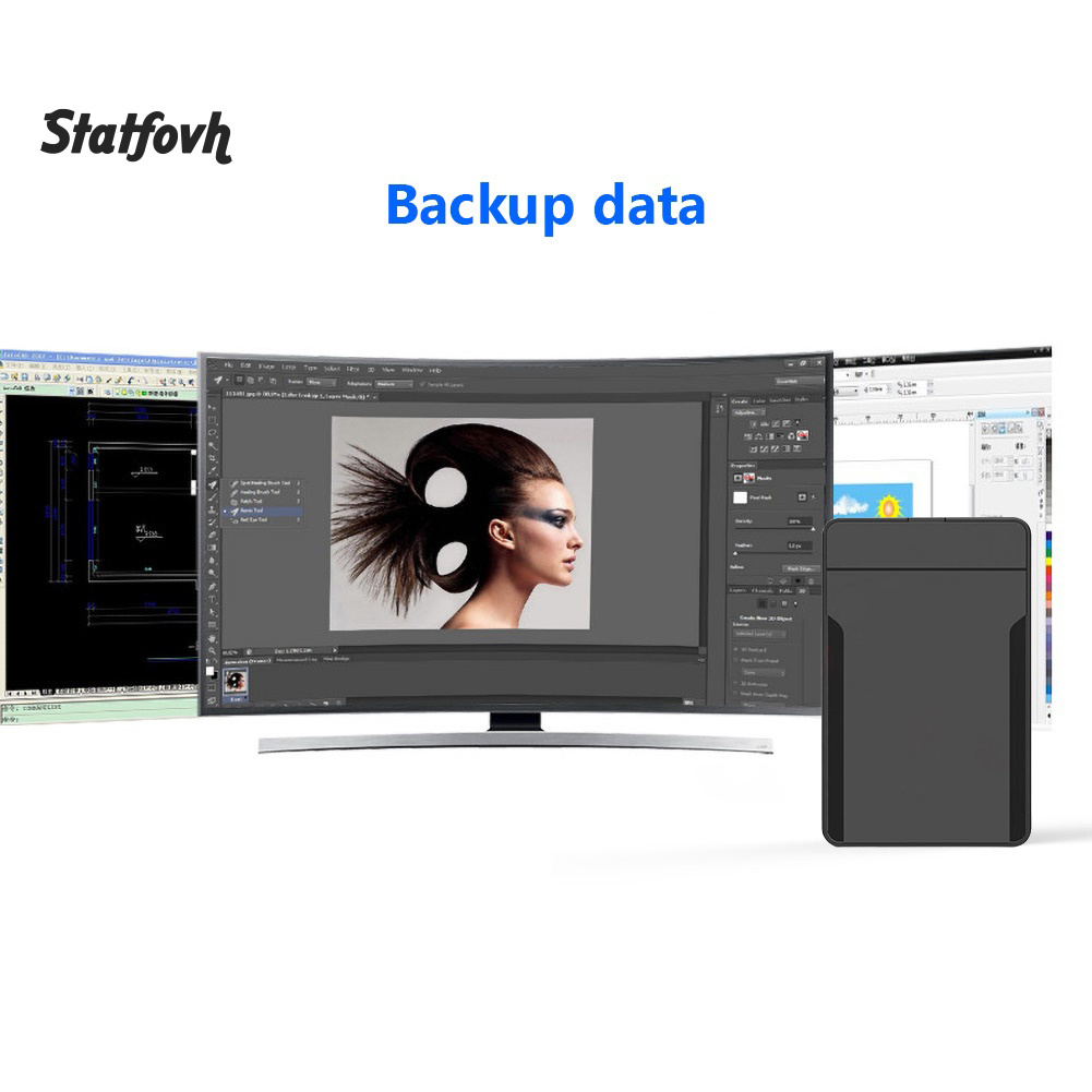 Hộp Đựng Ổ Cứng Ngoài Usb3.0 / 2.0 2.5inch Sata Ssd Cho Laptop | BigBuy360 - bigbuy360.vn